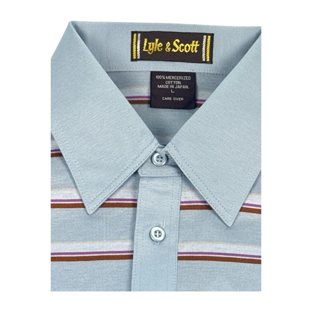 Lyle & Scott Happy Hollow Club Golf Polo Shirt L Japan Mercerized Cotton NWT - Picture 4 of 8